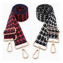 Two-piece set of jacquard webbing suitable for handbag straps, shoulder bag straps, and camera straps-Red and black