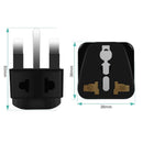 US to UK Power Plug Adapter, UROPHYLLA Type G Outlet Travel Power Adapter Plug for UK, Ireland, London, Hong Kong, Scotland, England, Dublin, Singapore - 3 Pack & Grounded 2 in 1 [Black]