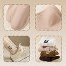 Socks - 5 Pairs of Women's Socks - Women's Athletic Socks - Soft - Breathable - Casual Socks - Fashionable Instagram-Style - All-Season - One-Size-Fits-All Women's Socks - Simple Letter Print - Women's Ankle Socks