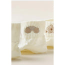 5-Pair White Series Ankle Socks, Women's Cute Socks - Printed Socks - House Socks - Casual Socks.