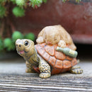 Drunk Bunny and Turtle Animal Resin Sculpture for Balcony and Flower Pots
