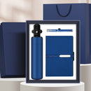 Business Gift Set Automatic Foldable Umbrella Notebook Pen, Premium Corporate Presentation Gift Hamper, Outdoor Office All In One Gift Box-blue