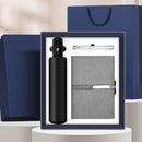 Business Gift Set Automatic Foldable Umbrella Notebook Pen, Premium Corporate Presentation Gift Hamper, Outdoor Office All In One Gift Box-gray