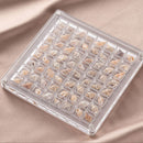 Acrylic Magnetic Seashell Display Box,Clear Sea Shell Display Box,Beach Magnet Storage Organizer Case for Seashell Diamond Beads,64 Grids,Transparent,1 Pack