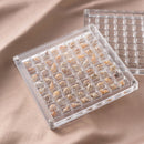 Acrylic Magnetic Seashell Display Box,Clear Sea Shell Display Box,Beach Magnet Storage Organizer Case for Seashell Diamond Beads,64 Grids,Transparent,1 Pack