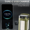IPX4 Waterproof Camping Lantern Rechargeable Portable Outdoor LED Light with Power Indicator