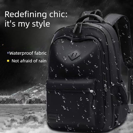 Casual School Backpack with USB Charging Port, Water Resistant Daypack for Uni Students & Daily Commute-small