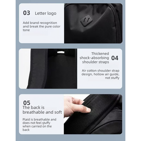 Casual School Backpack with USB Charging Port, Water Resistant Daypack for Uni Students & Daily Commute-small