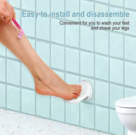 Shower Foot Rest with Suction Cups – Non-Slip Bathroom Pedal, Leg Shaving Aid for Shower