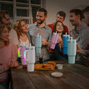 Glowing Water Cup with Colorful Handles – Creative Light Up Tumbler (Multicolor)