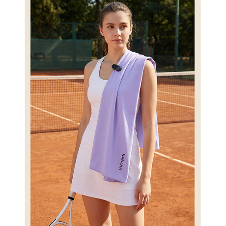 Quick-dry double-sided towel for swimming and fitness-Purple-40*80cm