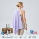 Dual-Sided Quick-Dry Sports Bath Towel – Absorbent, Perfect for Gym, Swimming & Beach-Purple-50*120cm