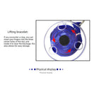 Portable Multifunctional Round Foldable Shopping Bag-red
