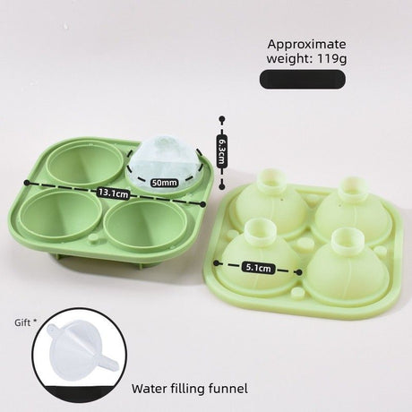 Ice Ball Maker Mold for Whiskey – Sphere Ice Tray, Home Bar Freezer Tool-green