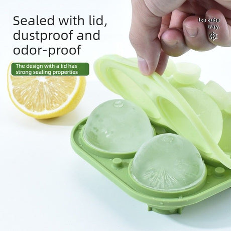 Ice Ball Maker Mold for Whiskey – Sphere Ice Tray, Home Bar Freezer Tool-green