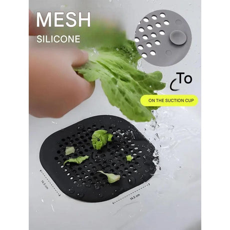 Silicone Sink Strainer for Kitchen & Bathroom – Black