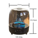 Portable Wireless Speaker with 12D Surround Bass, RGB Water Ripple Ambient Light, wireless 5.3, Hands-Free Calling, Wireless Speaker for Home, Outdoor, Party, Compatible with iPhone, Android, Laptop，Grey