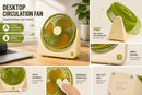 【Portable USB Mini Desk Fan, 3 Speed Adjustable, Ultra Quiet 36dB(A), 500mAh Rechargeable Battery, 1-3H Long Endurance, Lightweight 0.34kg Personal Cooling Fan for Home Office Travel Camping】