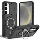 2-in-1 Magnetic Sliding Lens Case, Black for Samsung S25