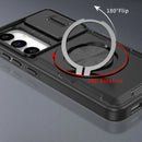 2-in-1 Magnetic Sliding Lens Case, Black for Samsung S25