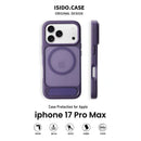 MagSafe Case for iPhone 17 Pro Max - Purple Matte Shockproof Cover with Hidden Kickstand