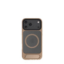 MagSafe Case for iPhone 17 Pro Max - Brown Matte Shockproof Cover with Hidden Kickstand