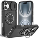 Red Warrior 2-in-1 Magnetic Sliding Lens Case black for iPhone 16