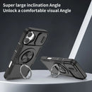 Red Warrior 2-in-1 Magnetic Sliding Lens Case black for iPhone 16