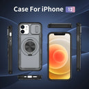 Red Warrior 2-in-1 Magnetic Sliding Lens Case grey for iPhone 12