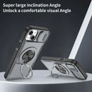 Red Warrior 2-in-1 Magnetic Sliding Lens Case grey for iPhone 14