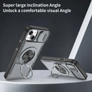 Red Warrior 2-in-1 Magnetic Sliding Lens Case grey for iPhone 15