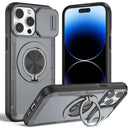 Red Warrior 2-in-1 Magnetic Sliding Lens Case grey for iPhone 15 Pro Max