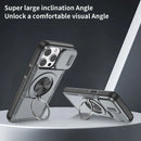Red Warrior 2-in-1 Magnetic Sliding Lens Case grey for iPhone 15 Pro