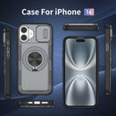 Red Warrior 2-in-1 Magnetic Sliding Lens Case grey for iPhone 16