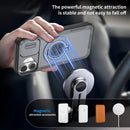 Red Warrior 2-in-1 Magnetic Sliding Lens Case grey for iPhone 17