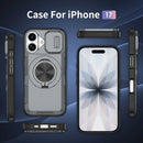 Red Warrior 2-in-1 Magnetic Sliding Lens Case grey for iPhone 17