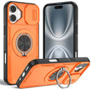 Red Warrior 2-in-1 Magnetic Sliding Lens Case Purple for iPhone 16