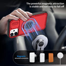 Red Warrior 2-in-1 Magnetic Sliding Lens Case Red for iPhone 12