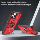 Red Warrior 2-in-1 Magnetic Sliding Lens Case Red for iPhone 12 Pro