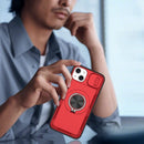 Red Warrior 2-in-1 Magnetic Sliding Lens Case Red for iPhone 14 Plus