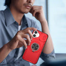 Red Warrior 2-in-1 Magnetic Sliding Lens Case Red for iPhone 16 Plus