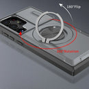 2-in-1 Magnetic Sliding Lens Case, Grey for Samsung S23Ultra