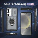 2-in-1 Magnetic Sliding Lens Case, Grey for Samsung S24