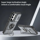 2-in-1 Magnetic Sliding Lens Case, Grey for Samsung S25
