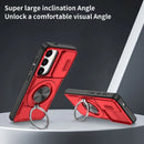 2-in-1 Magnetic Sliding Lens Case, Red for Samsung S25