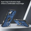 Red Warrior 2-in-1 Magnetic Sliding Lens Case blue for iPhone 17