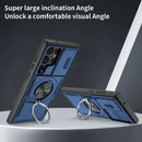 2-in-1 Magnetic Sliding Lens Case, Blue for  Samsung S23Ultra