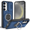 2-in-1 Magnetic Sliding Lens Case, Blue for  Samsung S24