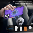 Red Warrior 2-in-1 Magnetic Sliding Lens Case Purple for iPhone 12 Pro Max