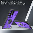 2-in-1 Magnetic Sliding Lens Case, Purple for Samsung S23Ultra